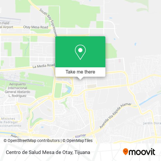 Centro de Salud Mesa de Otay map
