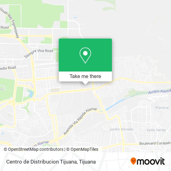 Centro de Distribucion Tijuana map