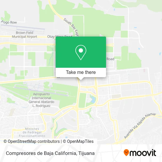 Compresores de Baja California map