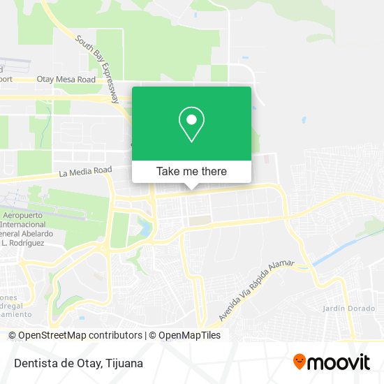 Mapa de Dentista de Otay