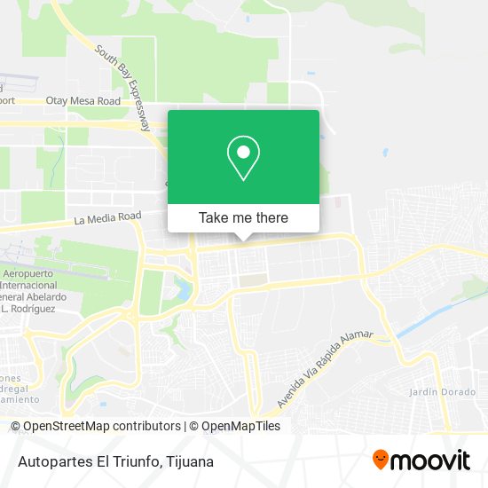 Mapa de Autopartes El Triunfo