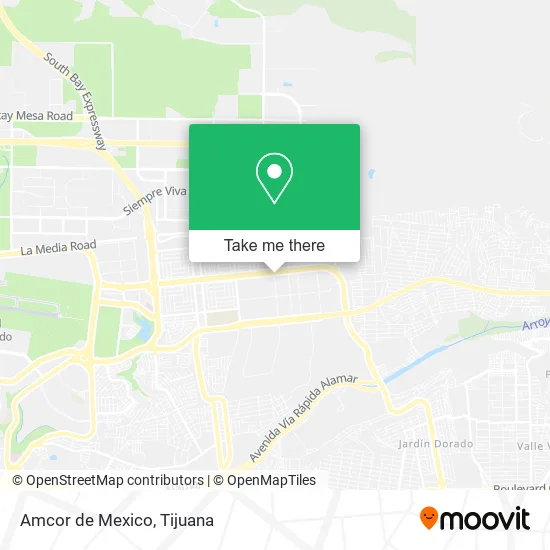 Amcor de Mexico map