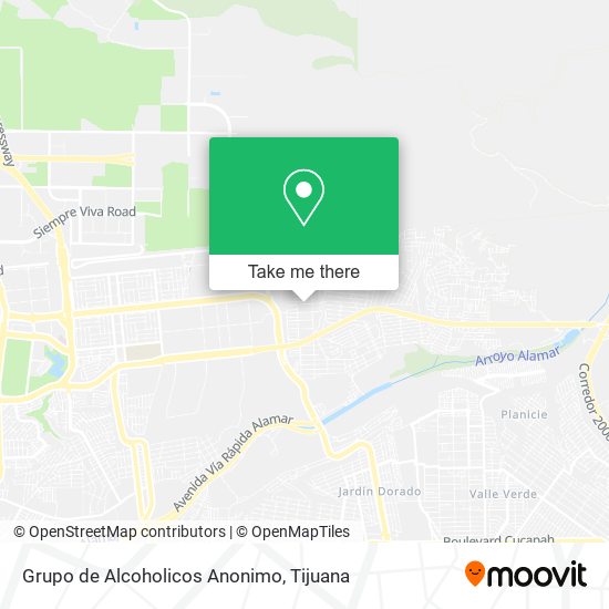 Grupo de Alcoholicos Anonimo map