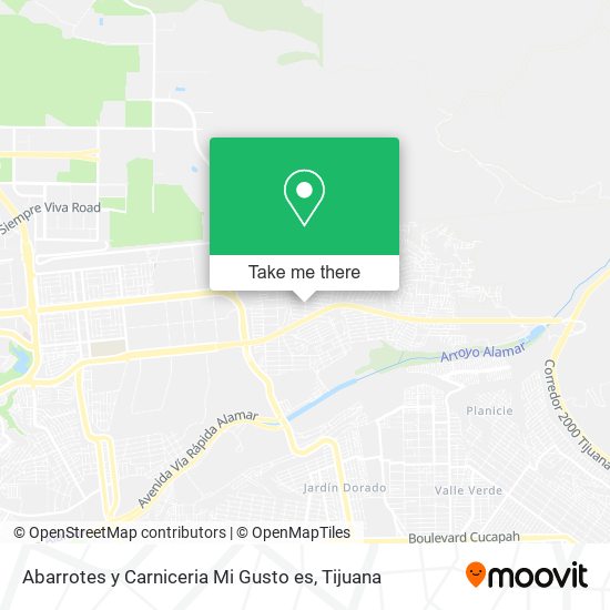Mapa de Abarrotes y Carniceria Mi Gusto es