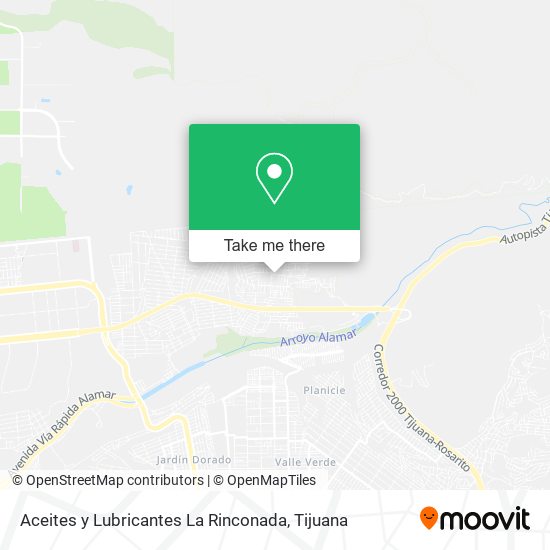 Mapa de Aceites y Lubricantes La Rinconada