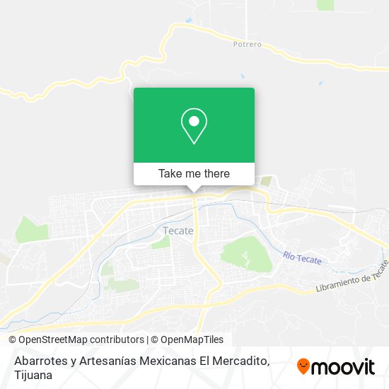 Mapa de Abarrotes y Artesanías Mexicanas El Mercadito