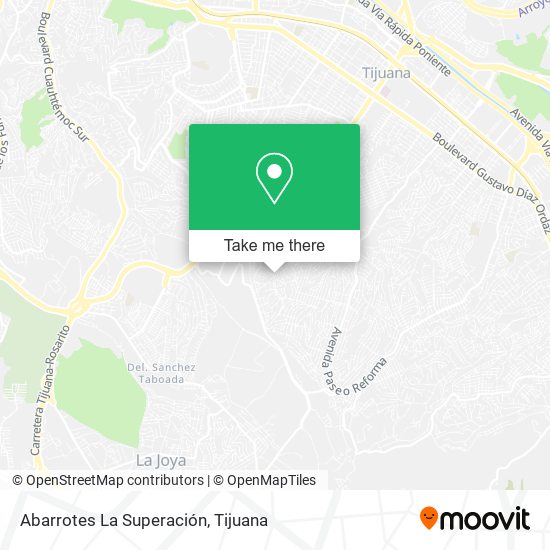 Abarrotes La Superación map