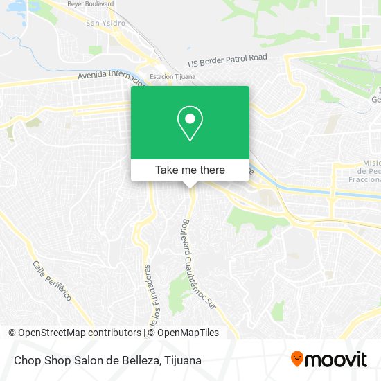Chop Shop Salon de Belleza map