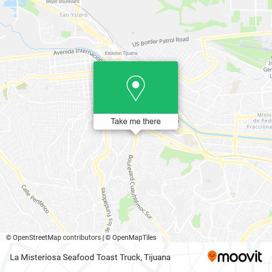 La Misteriosa Seafood Toast Truck map