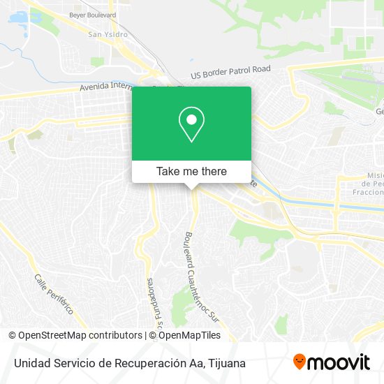 Unidad Servicio de Recuperación Aa map