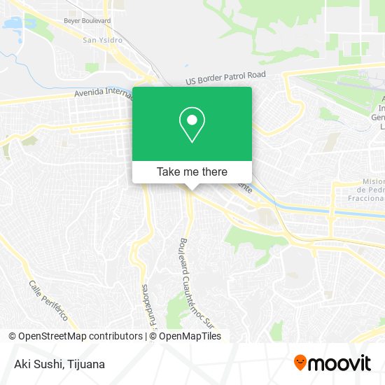 Mapa de Aki Sushi