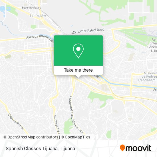 Spanish Classes Tijuana map