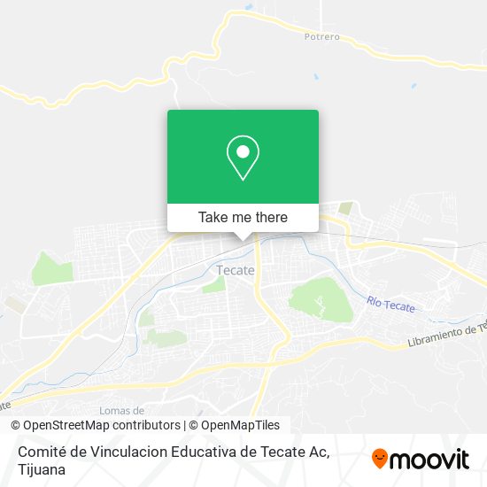 Comité de Vinculacion Educativa de Tecate Ac map