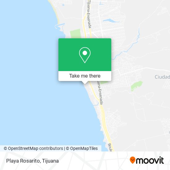 Mapa de Playa Rosarito