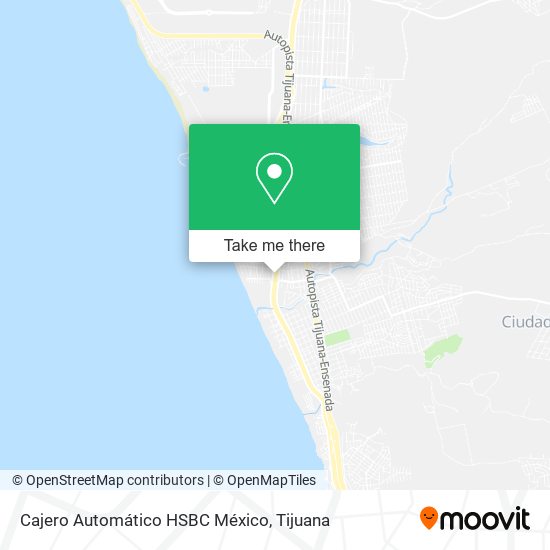 Cajero Automático HSBC México map