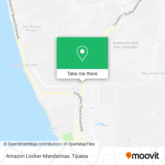 Amazon Locker-Mandarinas map