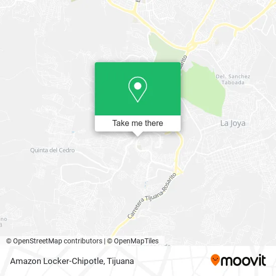 Amazon Locker-Chipotle map