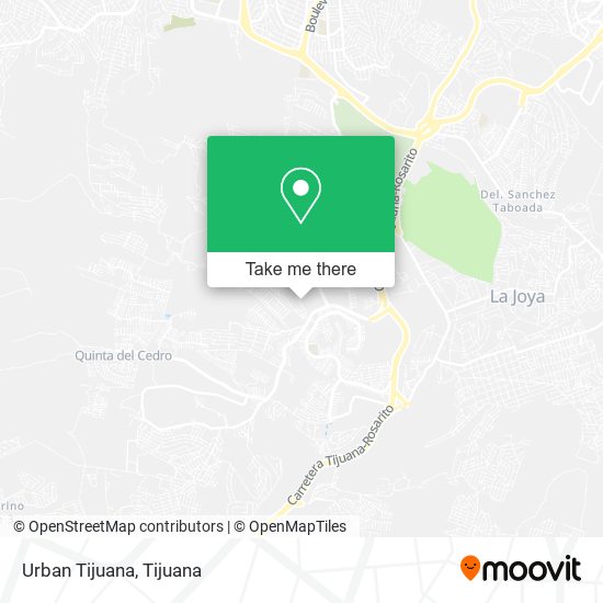 Urban Tijuana map