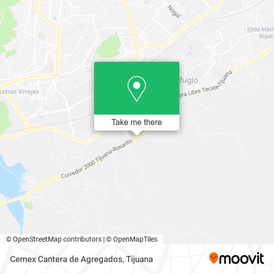 Cemex Cantera de Agregados map