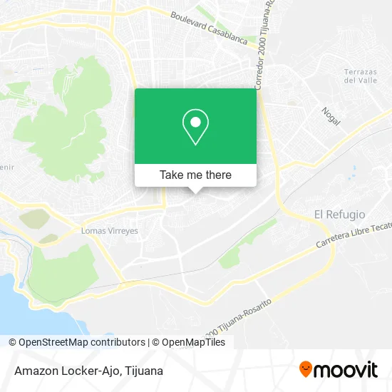 Amazon Locker-Ajo map