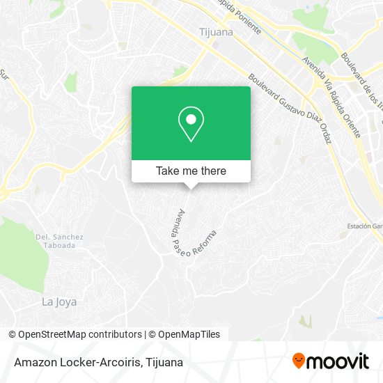 Mapa de Amazon Locker-Arcoiris