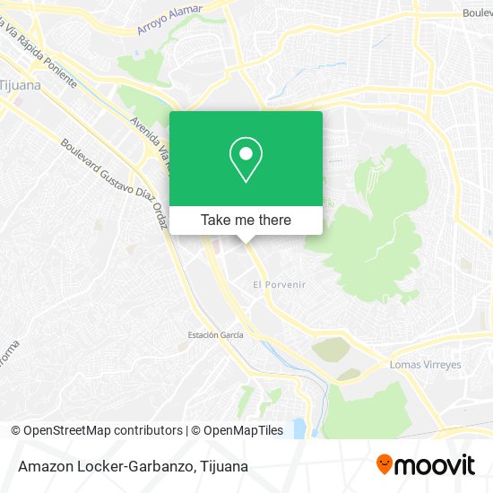 Amazon Locker-Garbanzo map