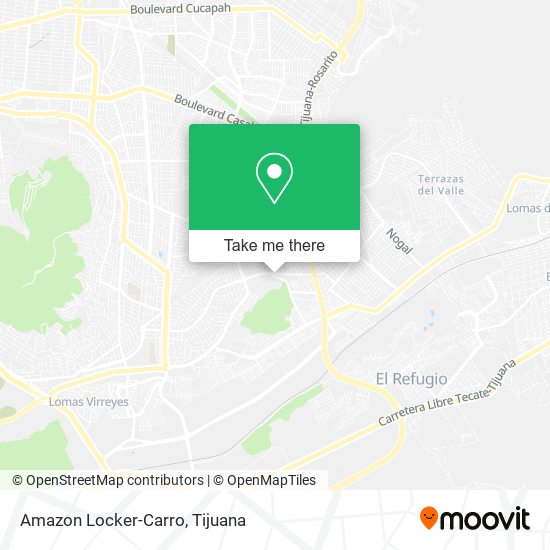 Mapa de Amazon Locker-Carro