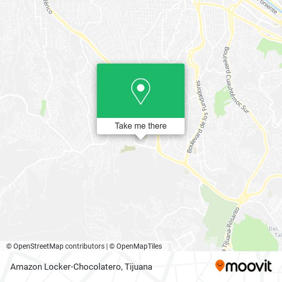 Amazon Locker-Chocolatero map