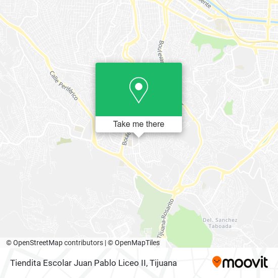 Mapa de Tiendita Escolar Juan Pablo Liceo II