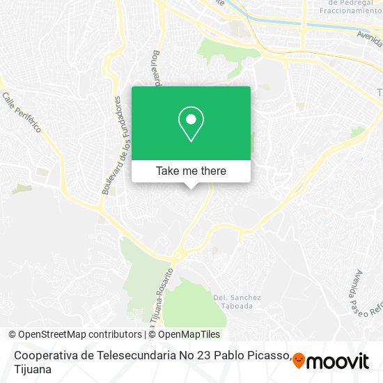 Cooperativa de Telesecundaria No 23 Pablo Picasso map