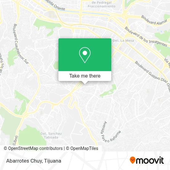 Abarrotes Chuy map