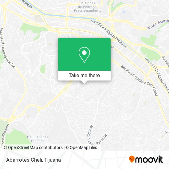 Mapa de Abarrotes Cheli
