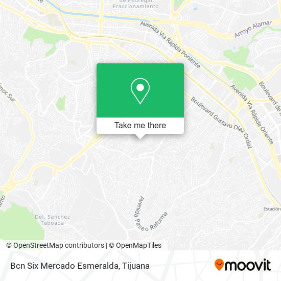 Mapa de Bcn Six Mercado Esmeralda
