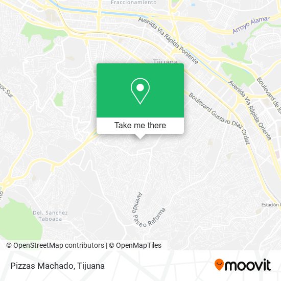 Pizzas Machado map