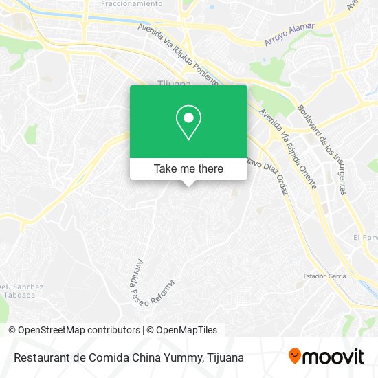 Restaurant de Comida China Yummy map