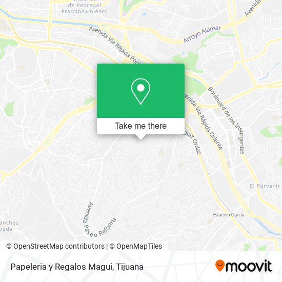 Papeleria y Regalos Magui map