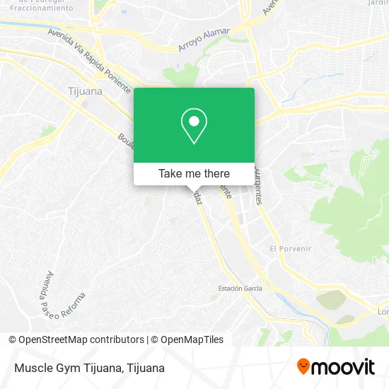 Muscle Gym Tijuana map