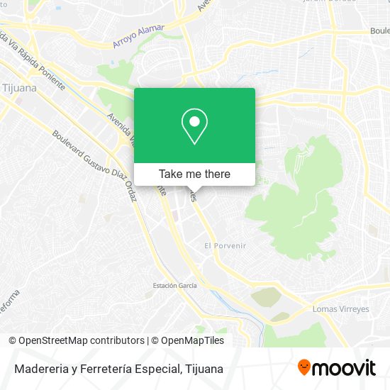 Madereria y Ferretería Especial map