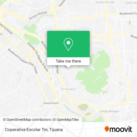 Mapa de Coperativa Escolar Tm