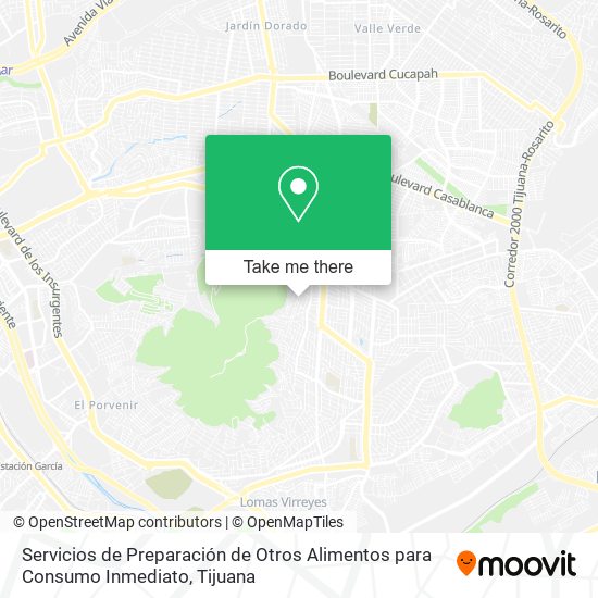 Servicios de Preparación de Otros Alimentos para Consumo Inmediato map