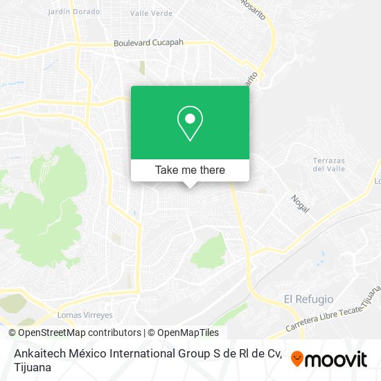 Ankaitech México International Group S de Rl de Cv map