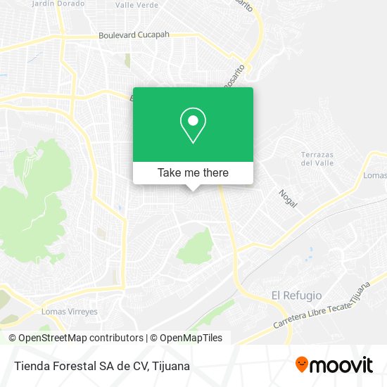 Mapa de Tienda Forestal SA de CV