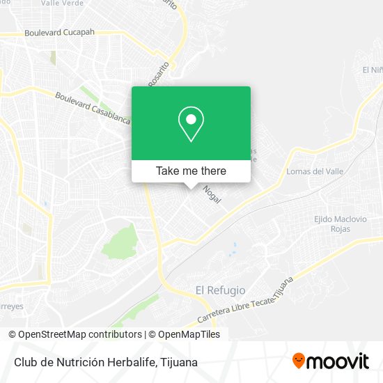 Mapa de Club de Nutrición Herbalife