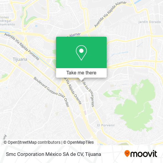 Smc Corporation México SA de CV map