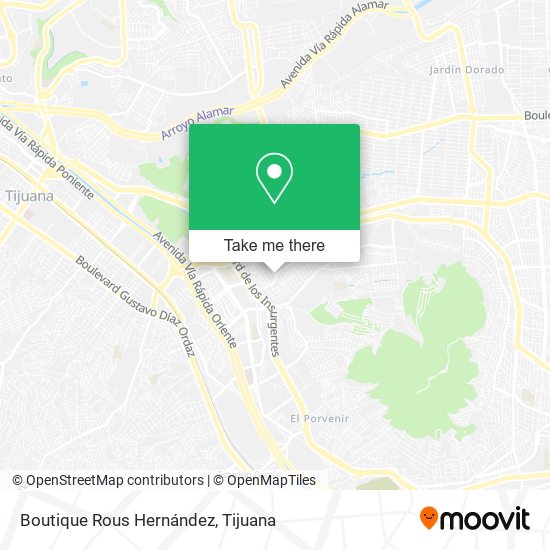 Mapa de Boutique Rous Hernández