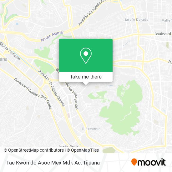 Tae Kwon do Asoc Mex Mdk Ac map