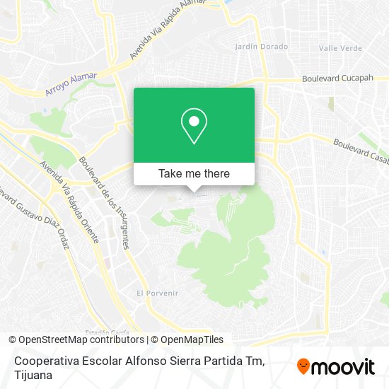 Cooperativa Escolar Alfonso Sierra Partida Tm map