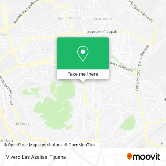 Vivero Las Azalias map