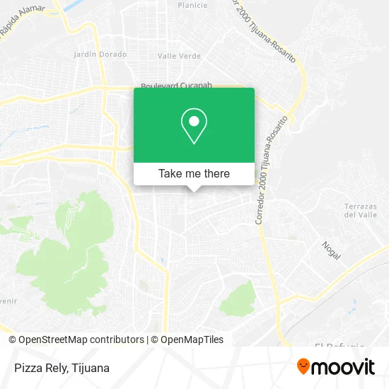 Pizza Rely map