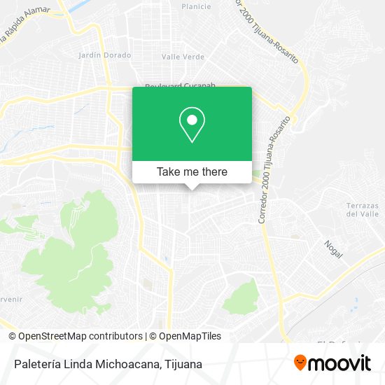 Paletería Linda Michoacana map